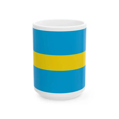 Flag of the Crimean Republic (Russia) White Coffee Mug 15oz - Go Mug Yourself
