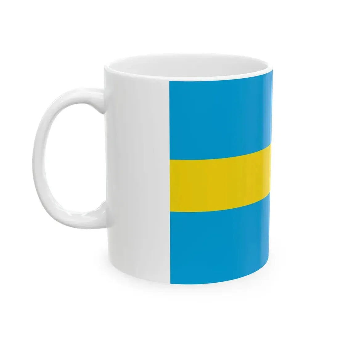 Flag of the Crimean Republic (Russia) White Coffee Mug - Go Mug Yourself