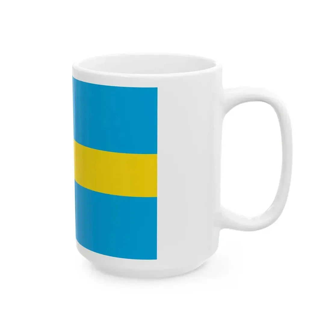 Flag of the Crimean Republic (Russia) White Coffee Mug - Go Mug Yourself