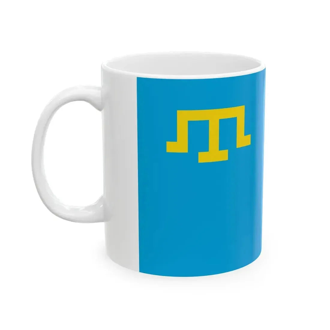 Flag of the Crimean Tatar people (Russia) White Coffee Mug - Go Mug Yourself