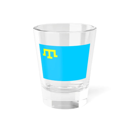 Flag of the Crimeans (Russia) Shot Glass 1.5oz 1.5oz - Go Mug Yourself