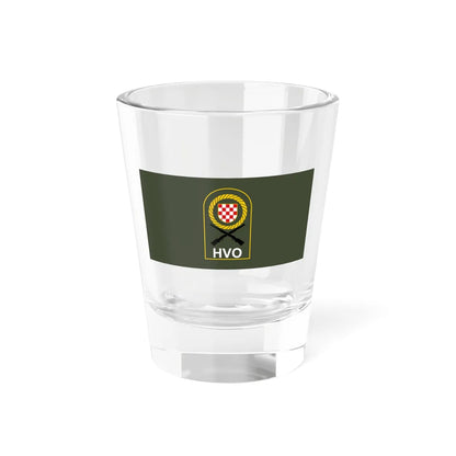 Flag of the Croatian Defence Council (Bosnia and Herzegovina) Shot Glass 1.5oz 1.5oz - Go Mug Yourself