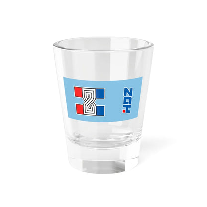Flag of the Croatian Democratic Union (Croatia) Shot Glass 1.5oz 1.5oz - Go Mug Yourself