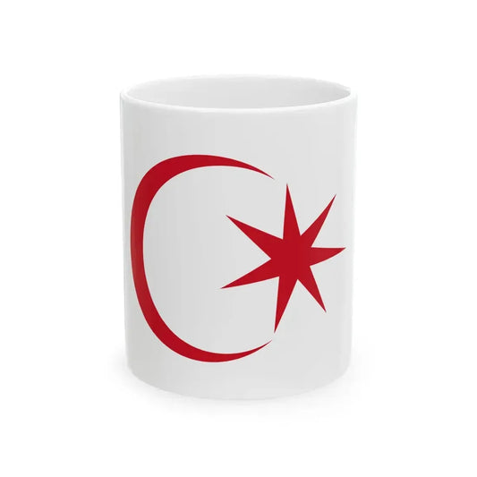 Flag of the Crown Prince of Johor (Malaysia) White Coffee Mug 11oz - Go Mug Yourself