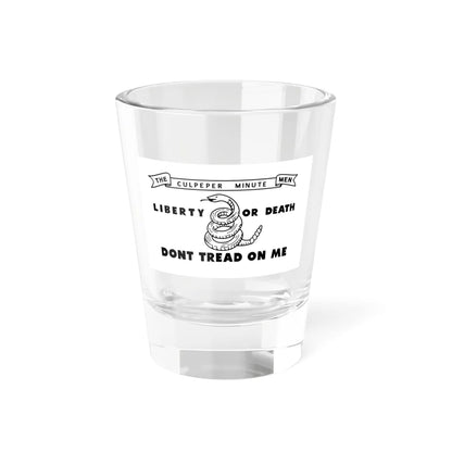 Flag of the Culpeper Minutemen (United States) Shot Glass 1.5oz 1.5oz - Go Mug Yourself