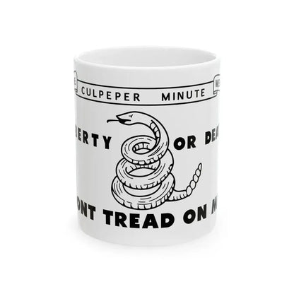 Flag of the Culpeper Minutemen (United States) White Coffee Mug 11oz - Go Mug Yourself