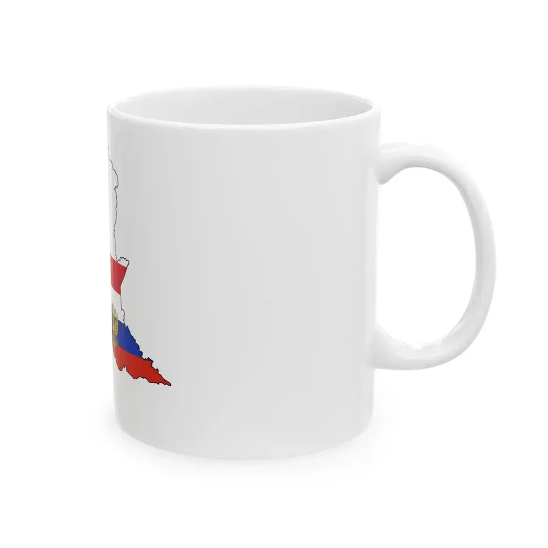 Flag of the Cultural Association Lombardy-Russia (Italy) White Coffee Mug - Go Mug Yourself