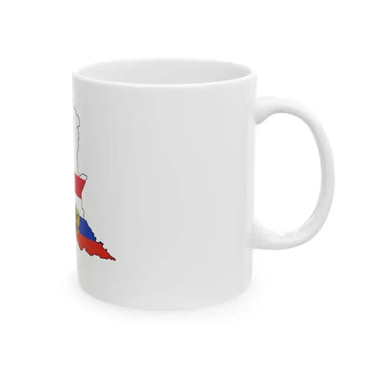 Flag of the Cultural Association Lombardy-Russia (Italy) White Coffee Mug - Go Mug Yourself