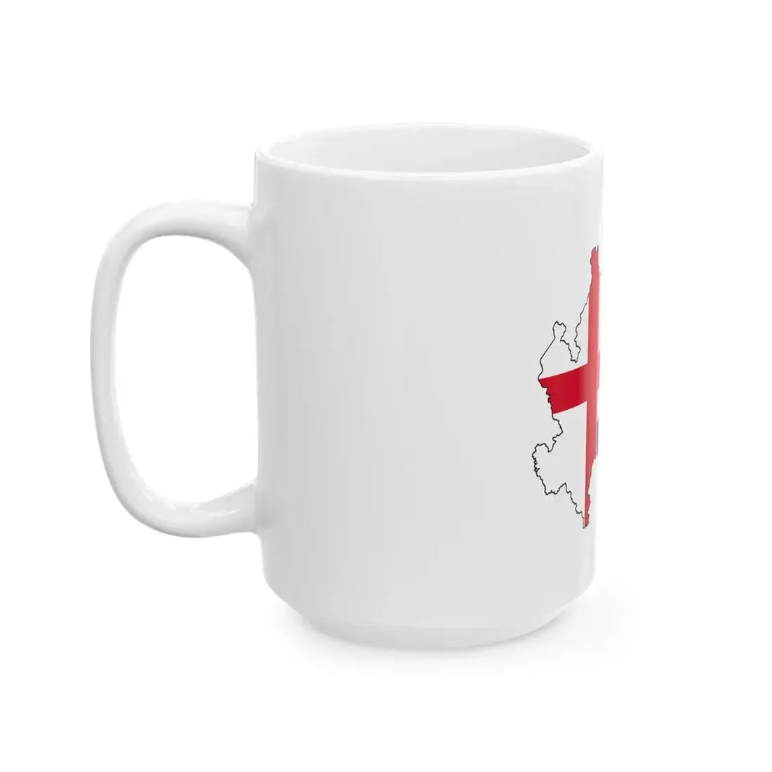 Flag of the Cultural Association Lombardy-Russia (Italy) White Coffee Mug - Go Mug Yourself