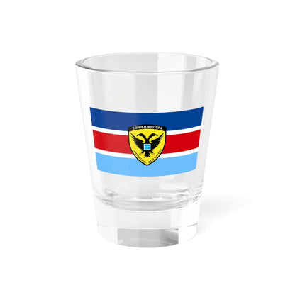 Flag of the Cypriot National Guard General Staff (Cyprus) Shot Glass 1.5oz 1.5oz - Go Mug Yourself