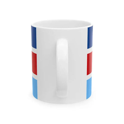 Flag of the Cypriot National Guard General Staff (Cyprus) White Coffee Mug - Go Mug Yourself