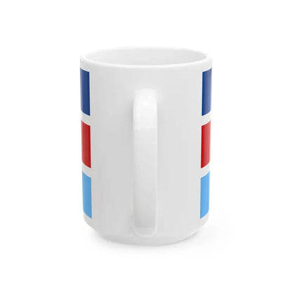 Flag of the Cypriot National Guard General Staff (Cyprus) White Coffee Mug - Go Mug Yourself