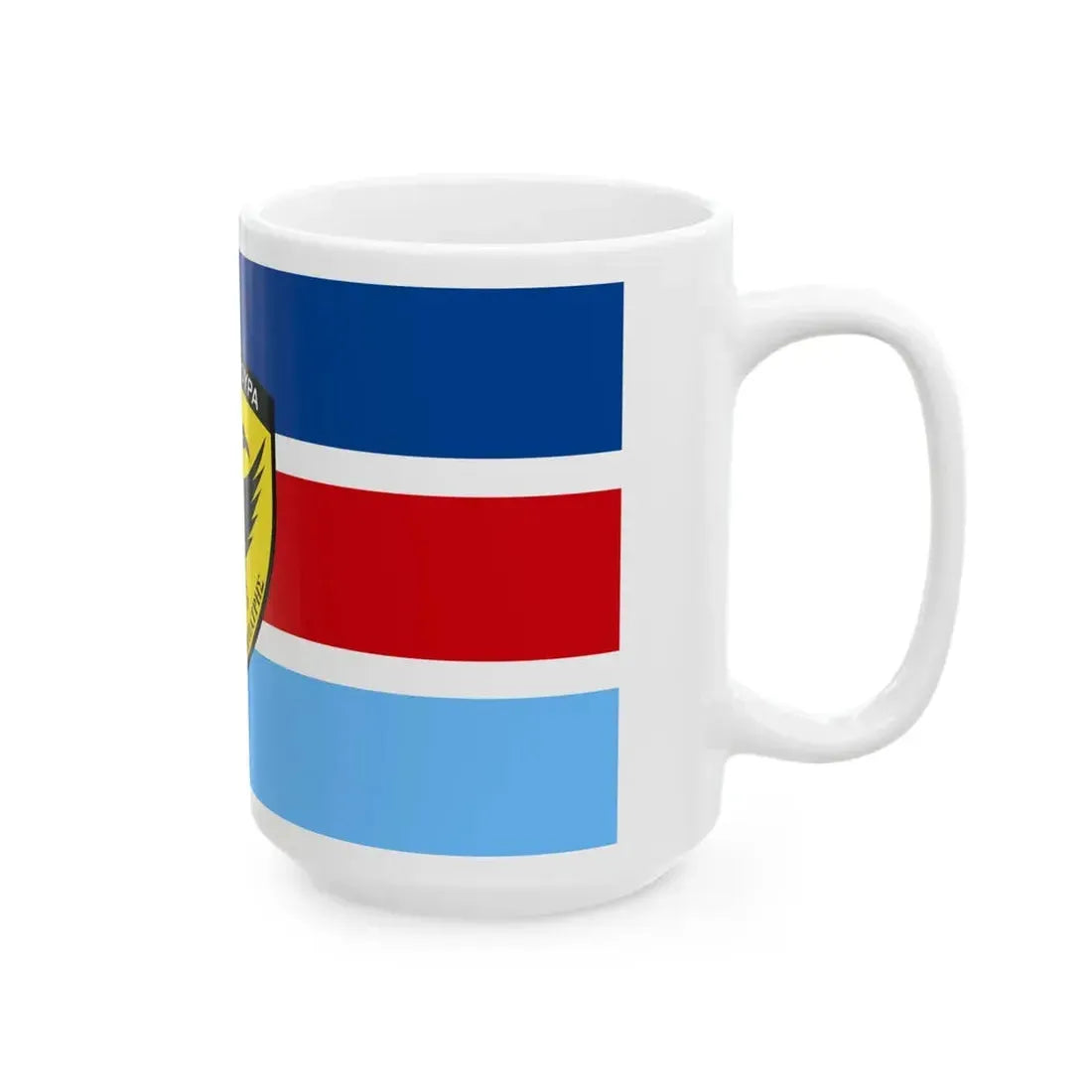 Flag of the Cypriot National Guard General Staff (Cyprus) White Coffee Mug - Go Mug Yourself