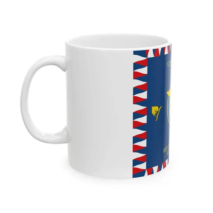 Flag of the Czech Air Force (Czech Republic) White Coffee Mug - Go Mug Yourself