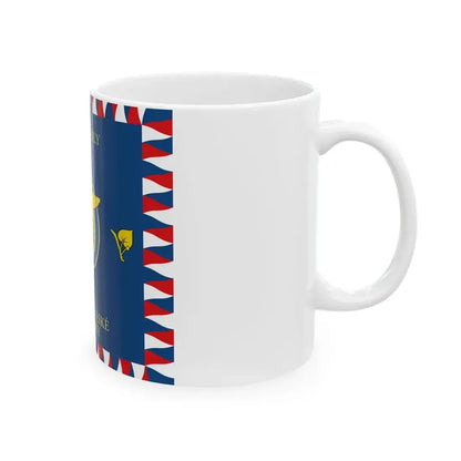 Flag of the Czech Air Force (Czech Republic) White Coffee Mug - Go Mug Yourself
