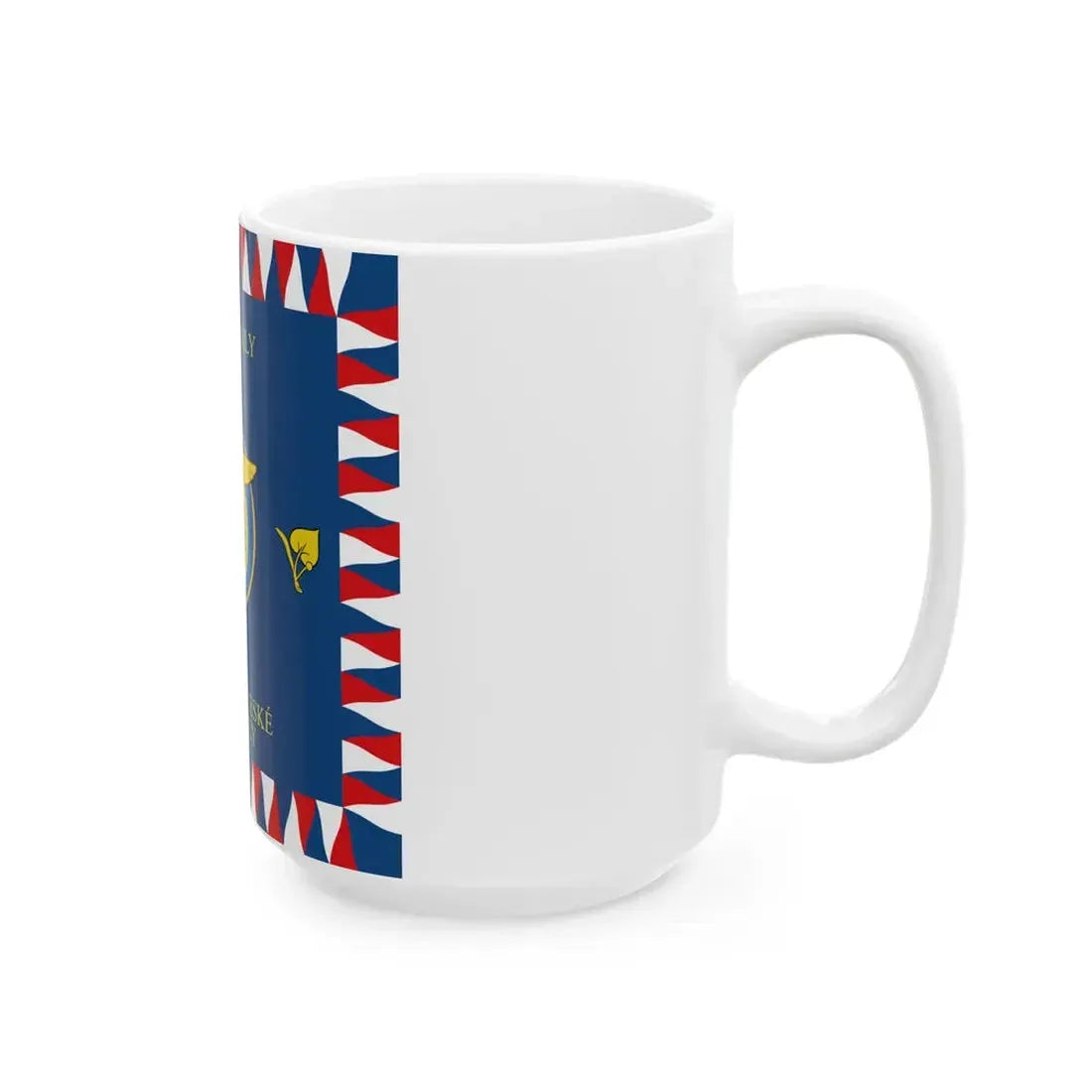 Flag of the Czech Air Force (Czech Republic) White Coffee Mug - Go Mug Yourself