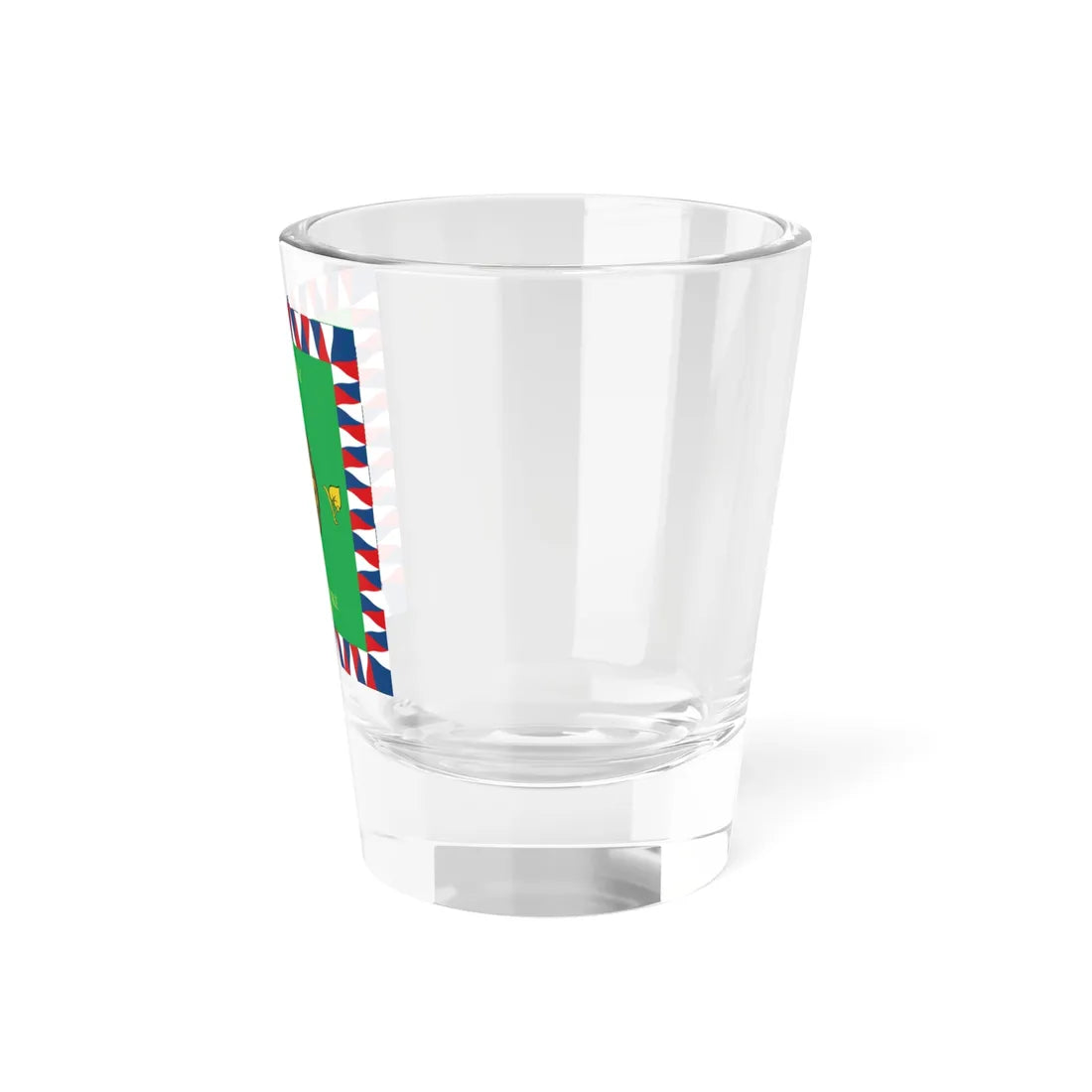 Flag of the Czech Land Force (Czech Republic) Shot Glass 1.5oz - Go Mug Yourself