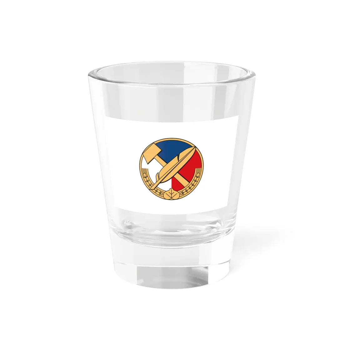 Flag of the Czech National Social Party (Czech Republic) Shot Glass 1.5oz 1.5oz - Go Mug Yourself
