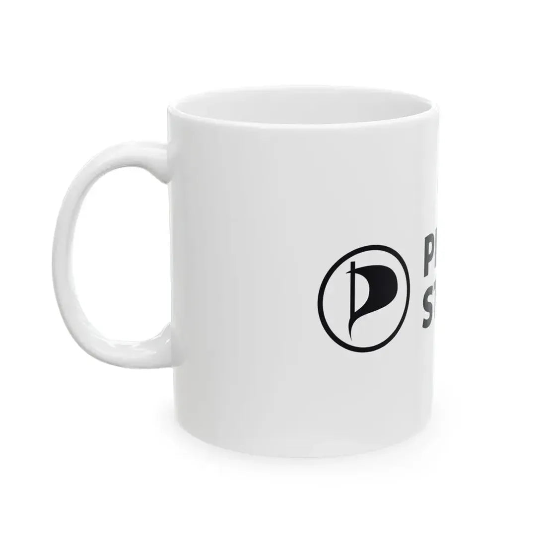 Flag of the Czech Pirate Party (Czech Republic) White Coffee Mug - Go Mug Yourself