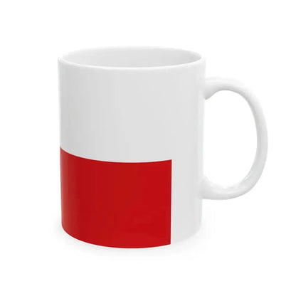 Flag of the Czech Republic 16-9 (Czech Republic) White Coffee Mug - Go Mug Yourself