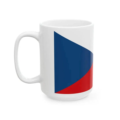 Flag of the Czech Republic 16-9 (Czech Republic) White Coffee Mug - Go Mug Yourself