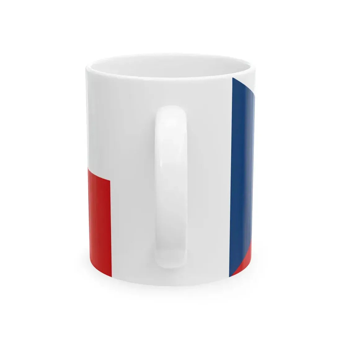 Flag of the Czech Republic 2-1 (Czech Republic) White Coffee Mug - Go Mug Yourself