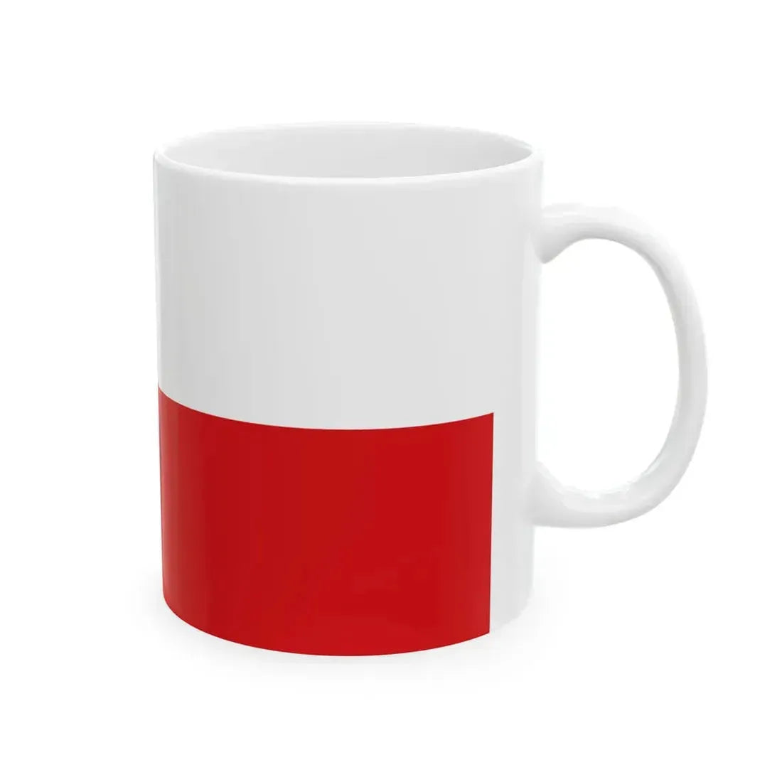Flag of the Czech Republic 2-1 (Czech Republic) White Coffee Mug - Go Mug Yourself
