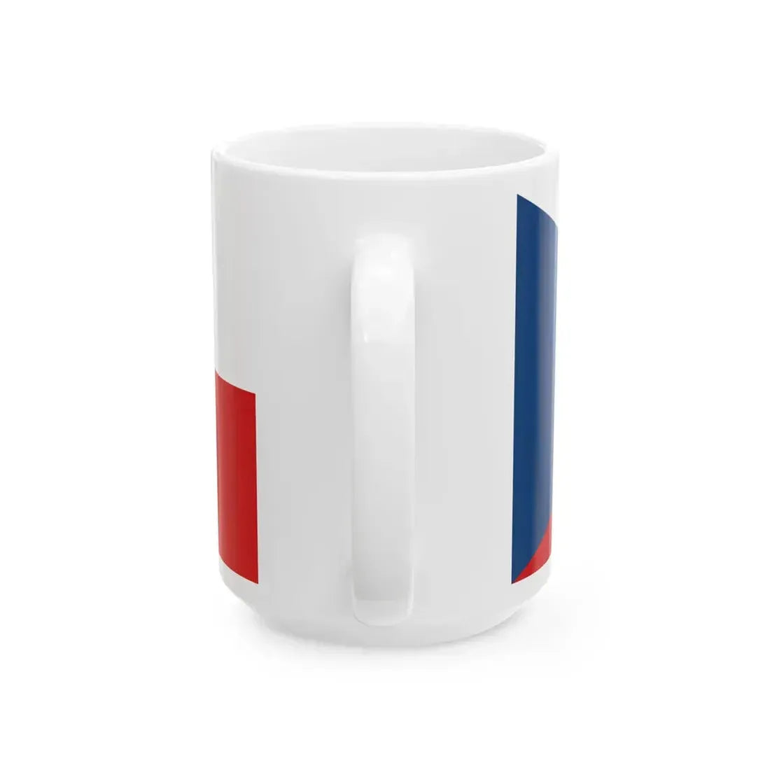 Flag of the Czech Republic 2-1 (Czech Republic) White Coffee Mug - Go Mug Yourself