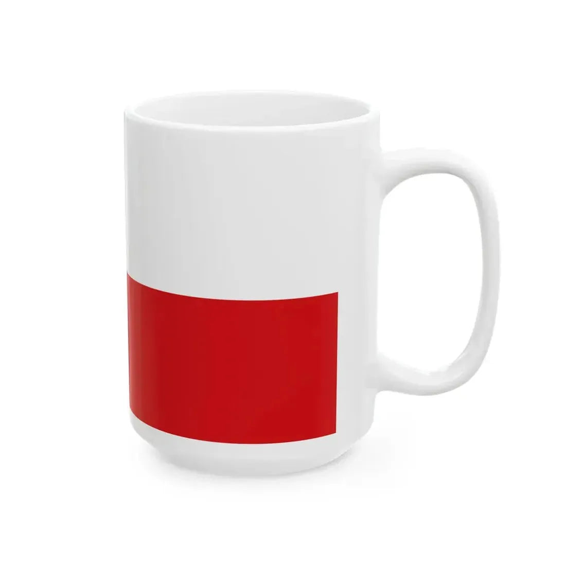 Flag of the Czech Republic 2-1 (Czech Republic) White Coffee Mug - Go Mug Yourself