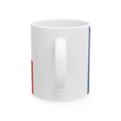 Flag of the Czech Republic 5-3 (Czech Republic) White Coffee Mug - Go Mug Yourself