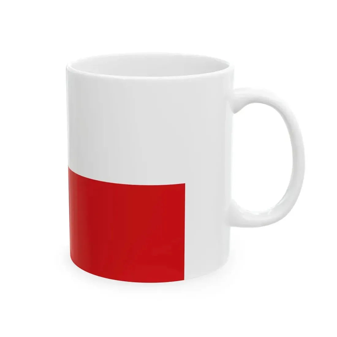 Flag of the Czech Republic 5-3 (Czech Republic) White Coffee Mug - Go Mug Yourself