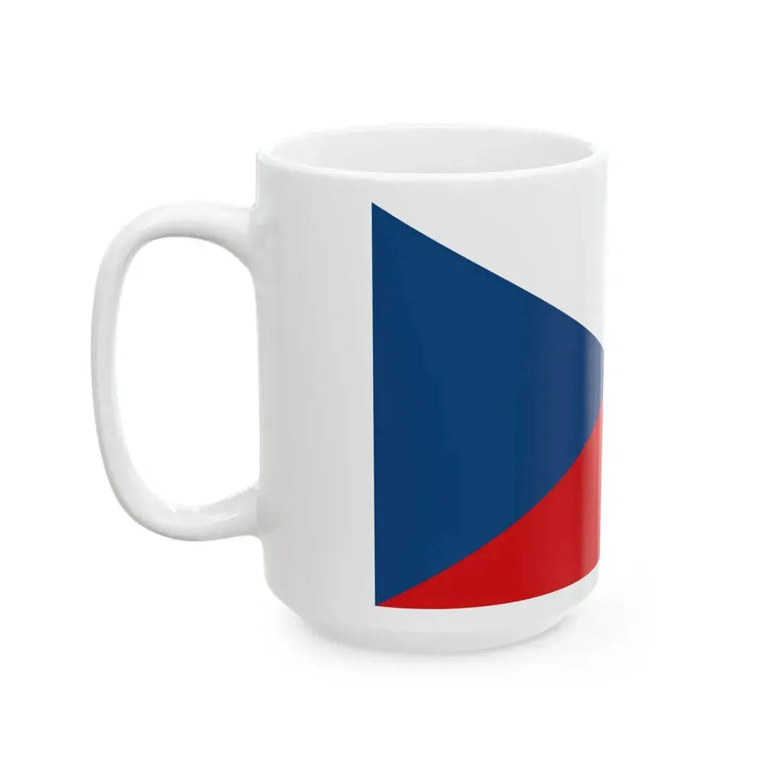 Flag of the Czech Republic 5-3 (Czech Republic) White Coffee Mug - Go Mug Yourself