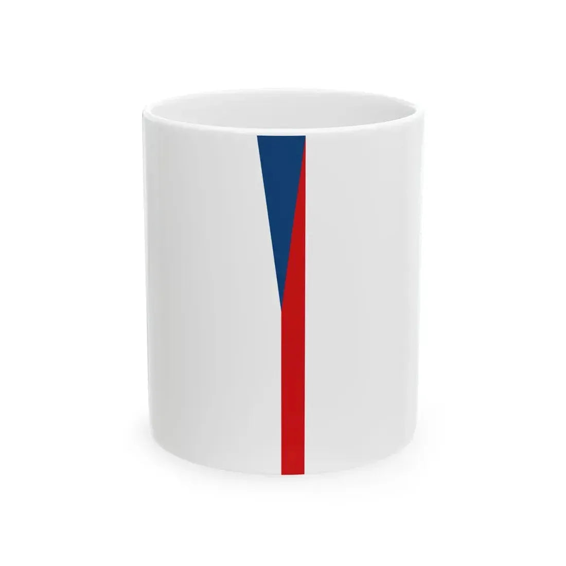 Flag of the Czech Republic abnormal vertical hoisting (Czech Republic) White Coffee Mug 11oz - Go Mug Yourself