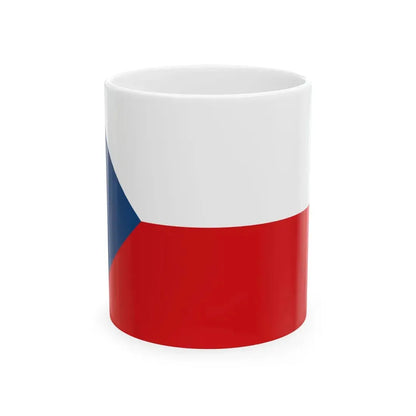 Flag of the Czech Republic alt (Czech Republic) White Coffee Mug 11oz - Go Mug Yourself