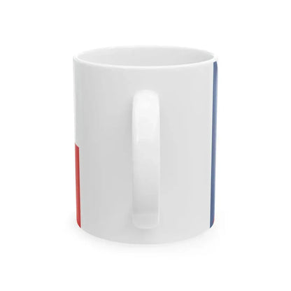 Flag of the Czech Republic alt (Czech Republic) White Coffee Mug - Go Mug Yourself