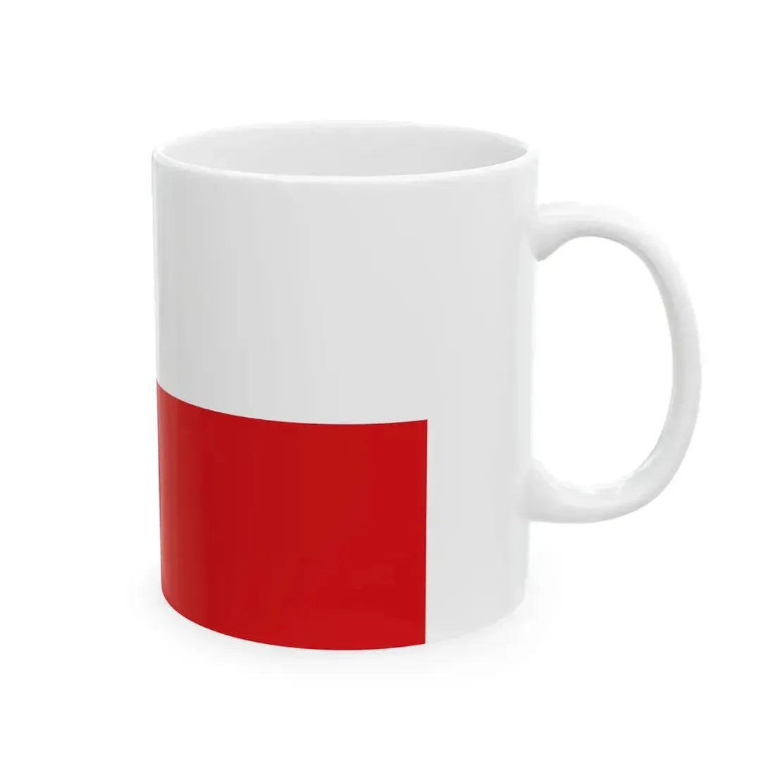Flag of the Czech Republic alt (Czech Republic) White Coffee Mug - Go Mug Yourself