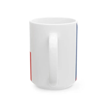 Flag of the Czech Republic alt (Czech Republic) White Coffee Mug - Go Mug Yourself