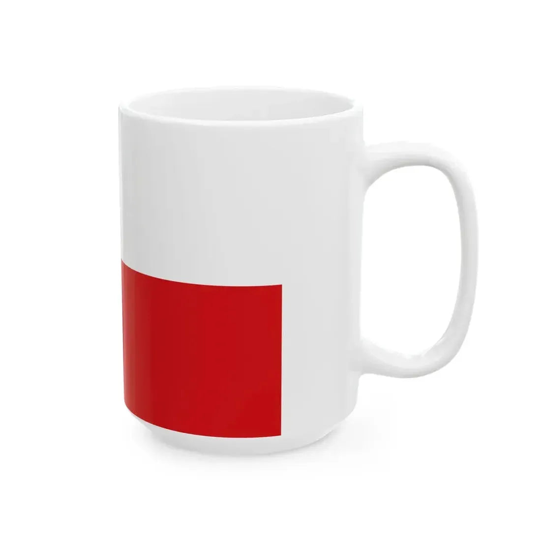 Flag of the Czech Republic alt (Czech Republic) White Coffee Mug - Go Mug Yourself