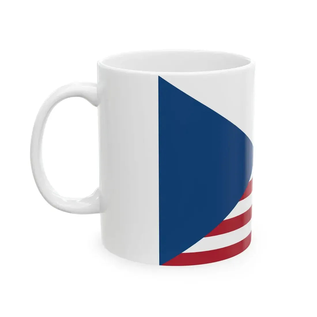 Flag of the Czech Republic and the United States (Czech Republic) White Coffee Mug - Go Mug Yourself