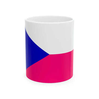 Flag of the Czech Republic Bisexual (Czech Republic) White Coffee Mug 11oz - Go Mug Yourself