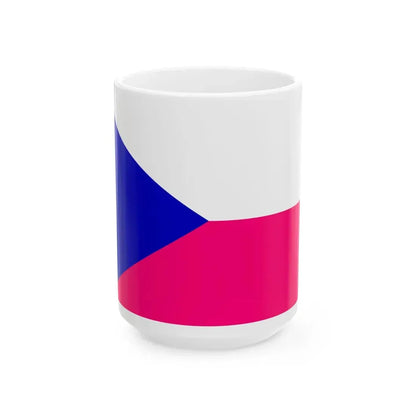 Flag of the Czech Republic Bisexual (Czech Republic) White Coffee Mug 15oz - Go Mug Yourself