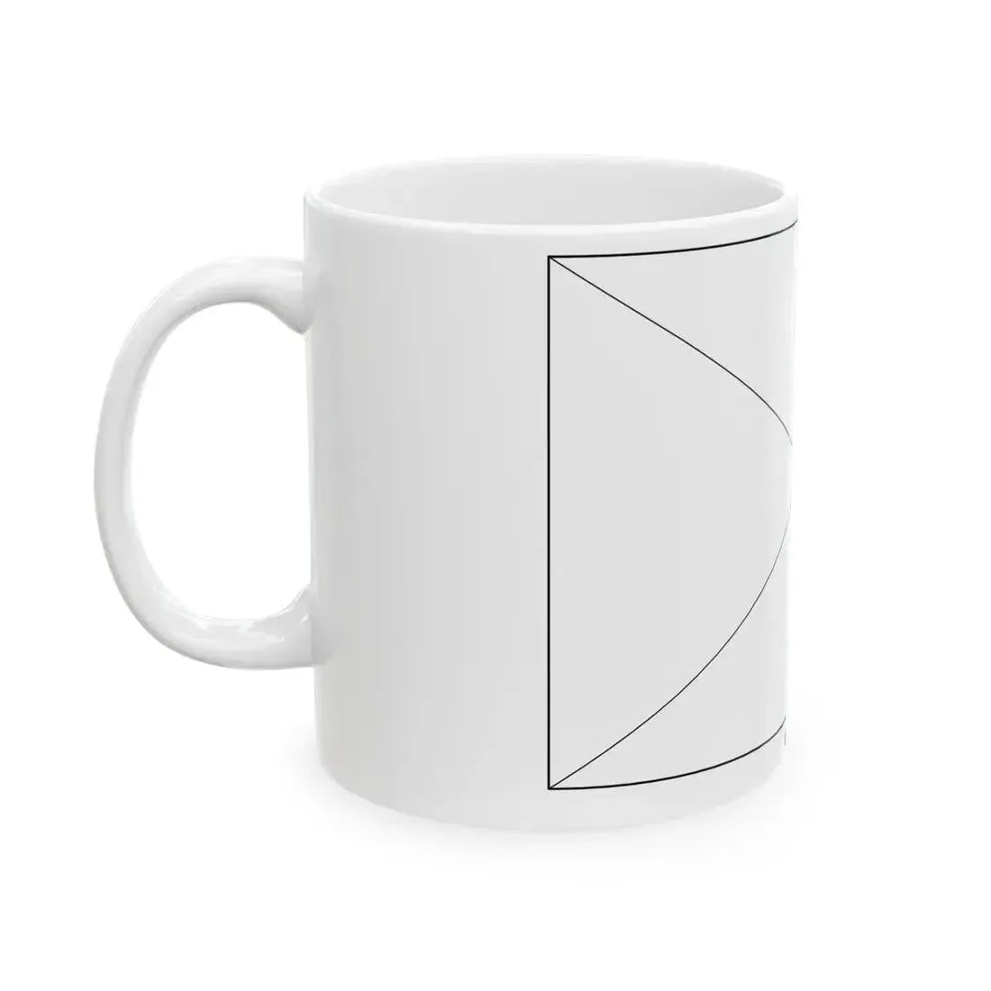 Flag of the Czech Republic colouring page (Czech Republic) White Coffee Mug - Go Mug Yourself