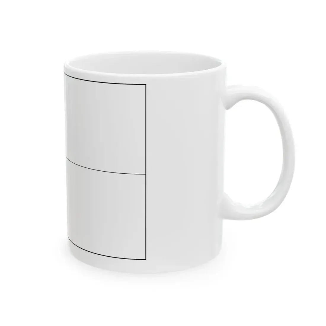Flag of the Czech Republic colouring page (Czech Republic) White Coffee Mug - Go Mug Yourself