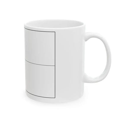 Flag of the Czech Republic colouring page (Czech Republic) White Coffee Mug - Go Mug Yourself
