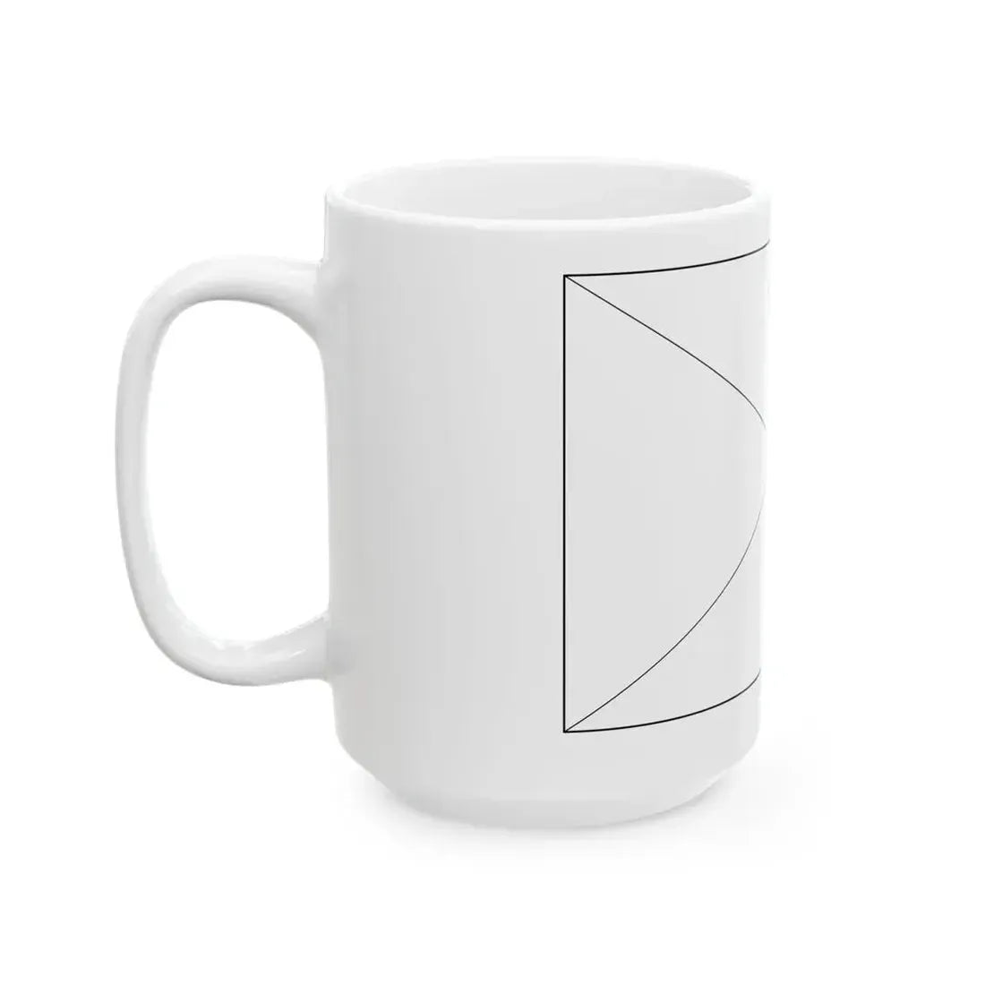 Flag of the Czech Republic colouring page (Czech Republic) White Coffee Mug - Go Mug Yourself