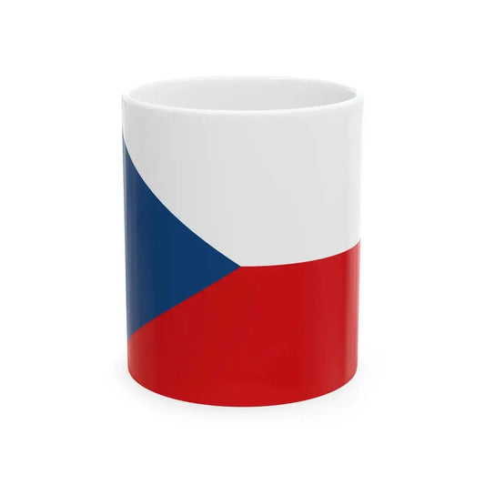 Flag of the Czech Republic (Czech Republic) White Coffee Mug 11oz - Go Mug Yourself