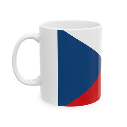 Flag of the Czech Republic (Czech Republic) White Coffee Mug - Go Mug Yourself