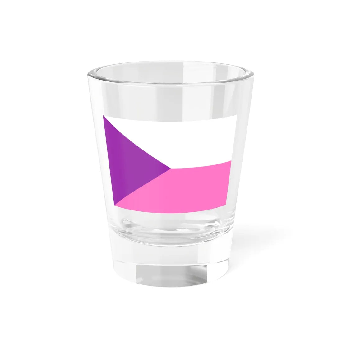 Flag of the Czech Republic Vaporwave pink edition (Czech Republic) Shot Glass 1.5oz 1.5oz - Go Mug Yourself