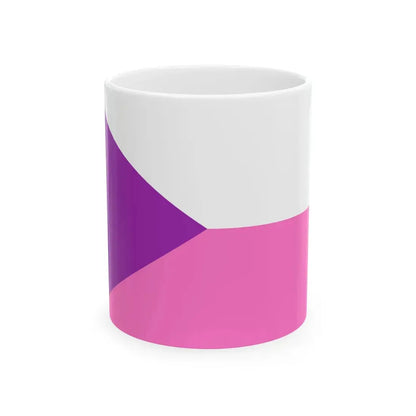 Flag of the Czech Republic Vaporwave pink edition (Czech Republic) White Coffee Mug 11oz - Go Mug Yourself