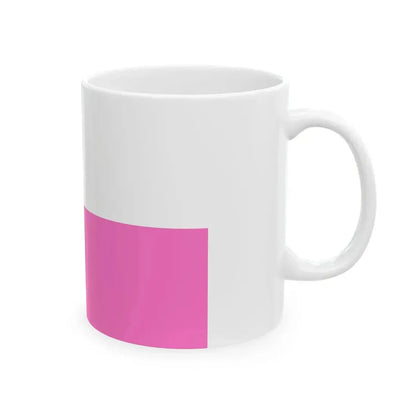 Flag of the Czech Republic Vaporwave pink edition (Czech Republic) White Coffee Mug - Go Mug Yourself